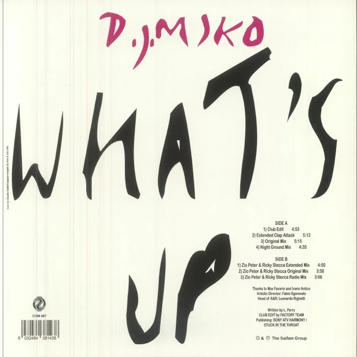 Back cover — DJ MIKO — What's Up