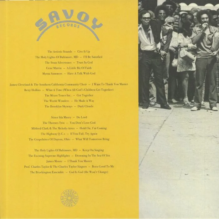 Back cover — VARIOUS — Turn It Loose Ain't No Good: Savoy Gospel 1970-1979