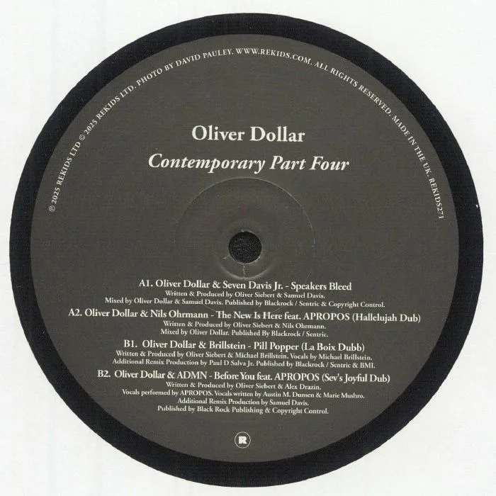 Обратная сторона обложки — Oliver DOLLAR — Contemporary Part Four