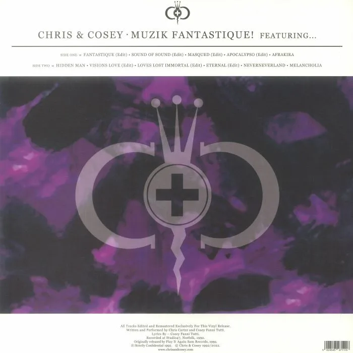 Обратная сторона обложки — CHRIS & COSEY — Musik Fantastique! (reissue)