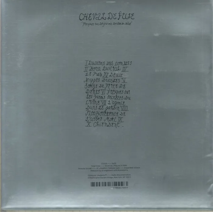 Back cover — CHEVAL DE FRISE — Fresques Sur Les Parois Secretes Du Crane (remastered)