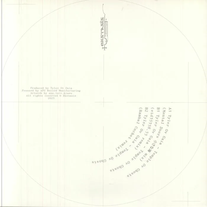 Back cover — TYLER OV GAIA — Temple Ov Ghosts