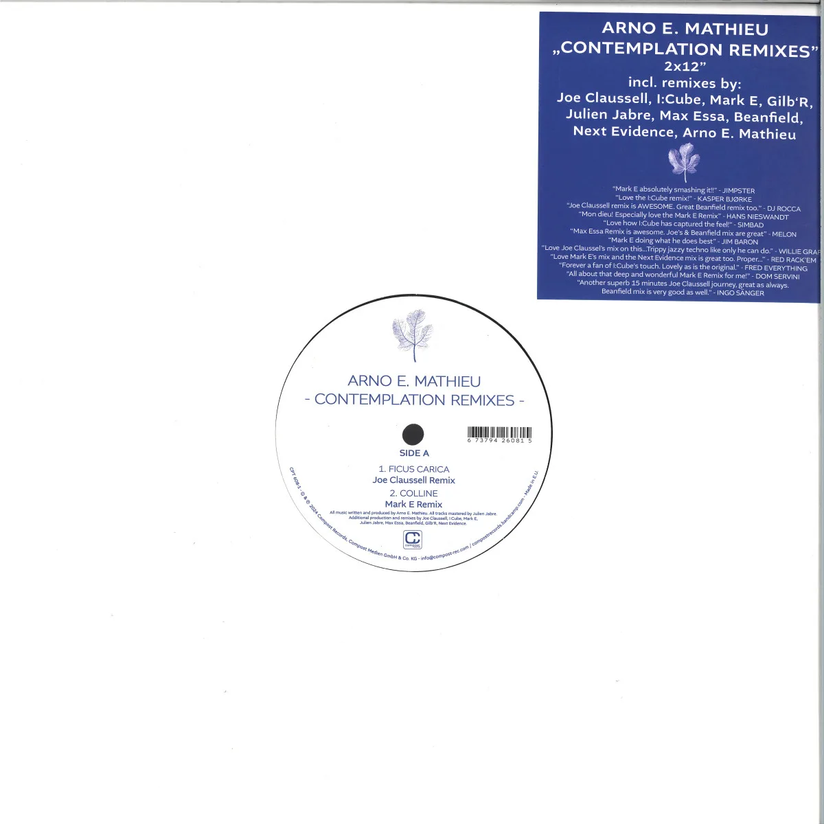 Arno E. Mathieu — Contemplation Rmx 2x12"