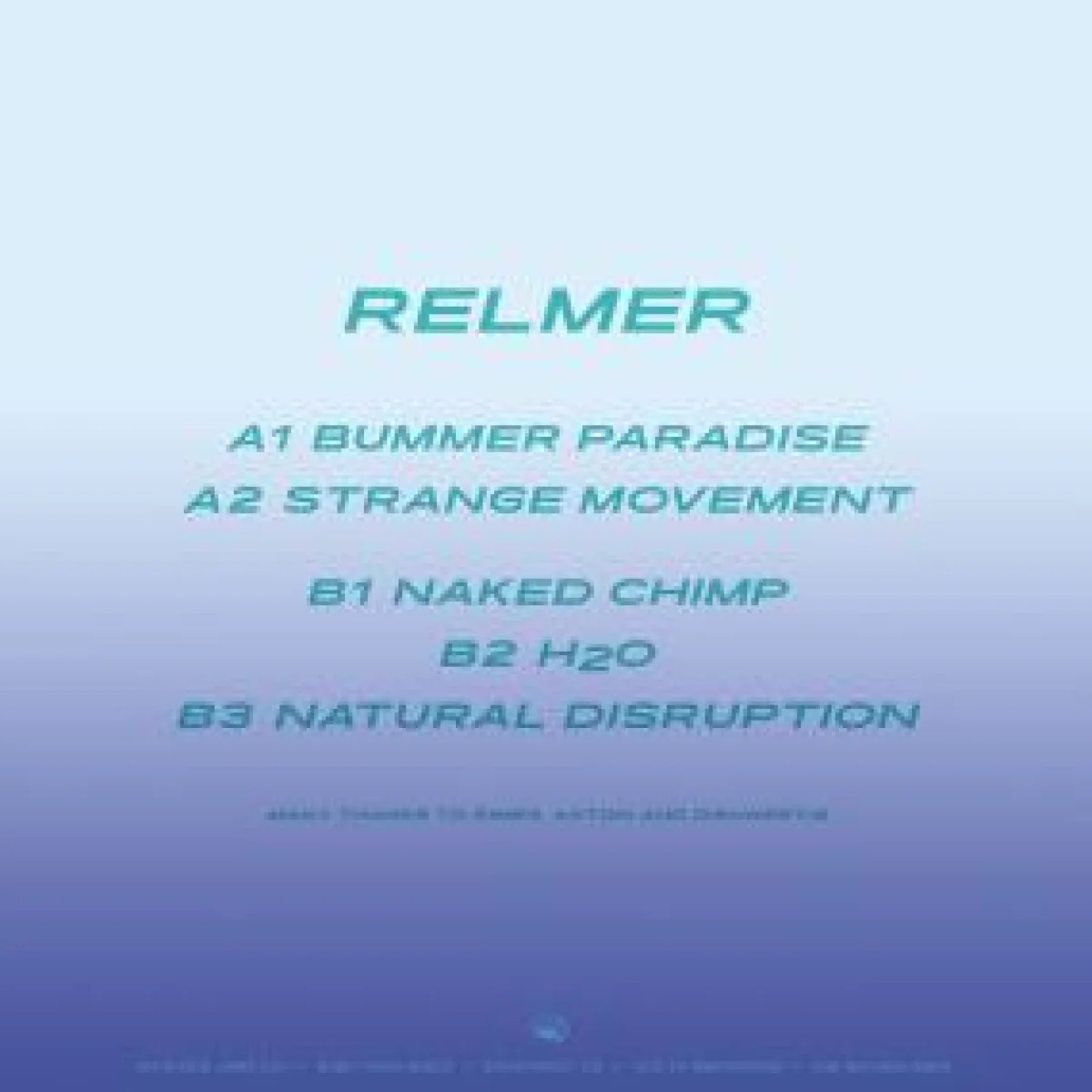 Обратная сторона обложки — Relmer — H2O EP