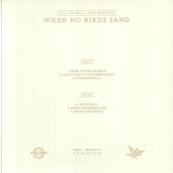 Back cover — FULL OF HELL / NOTHING — When No Birds Sang