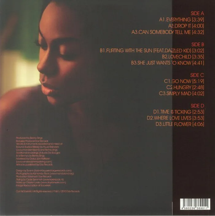 Back cover — GIOVANCA — While I'm Awake (reissue)