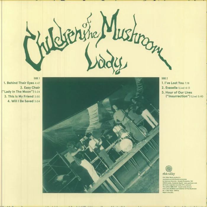 Обратная сторона обложки — CHILDREN OF THE MUSHROOM — Lady (reissue)