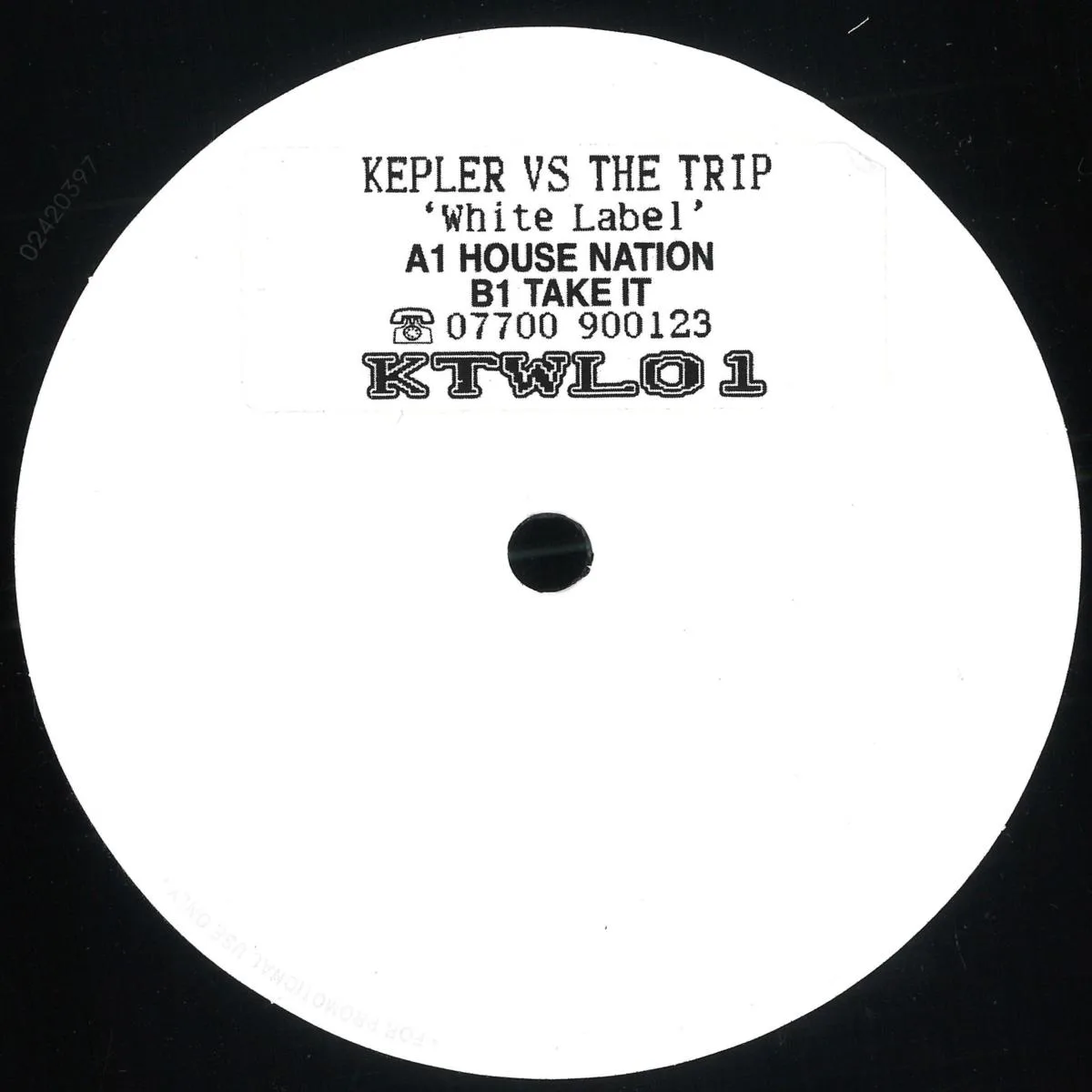 Лицевая сторона обложки — Kepler & The Trip — House Nation / Take It