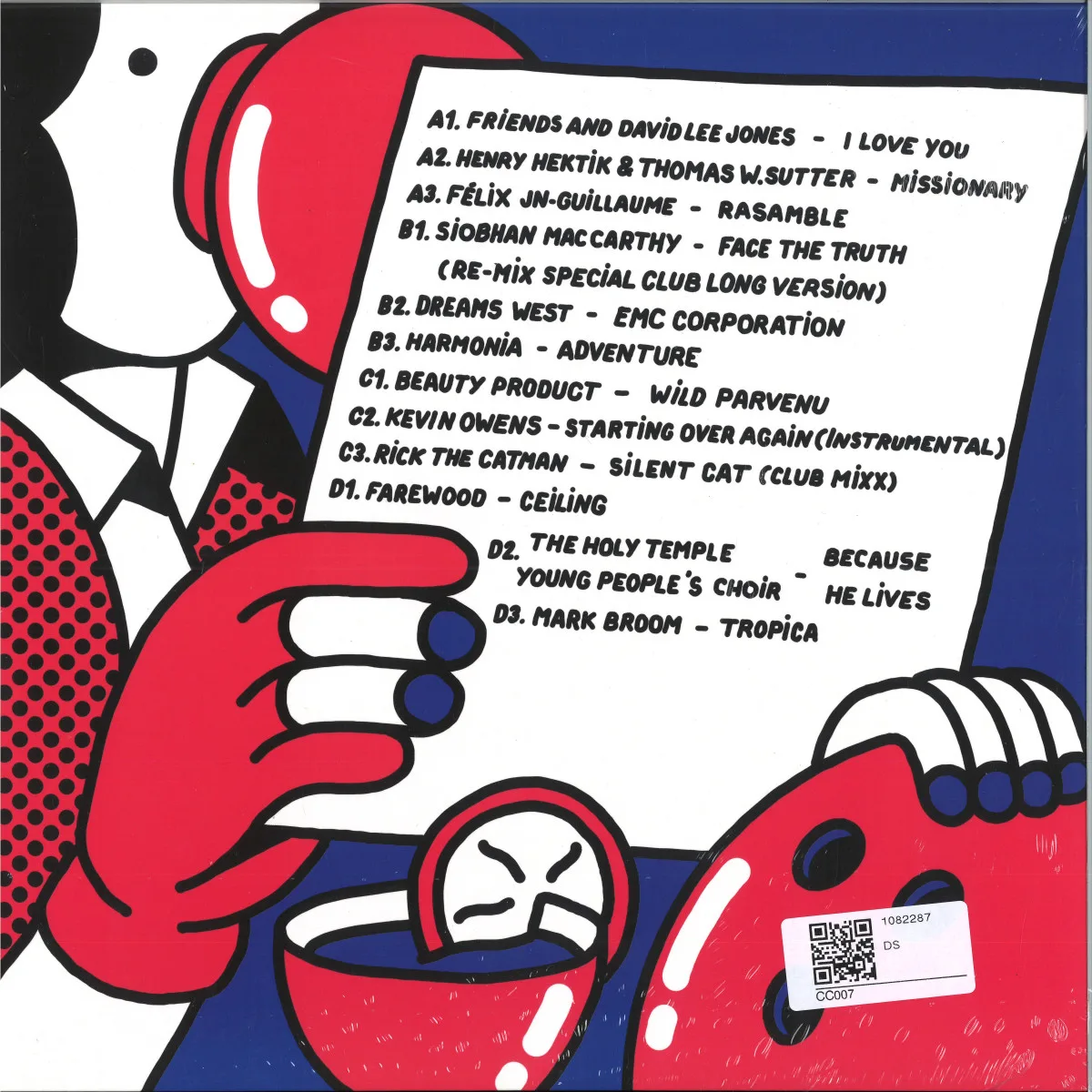 Обратная сторона обложки — Various — COMPASSION CREW PRESENTS 'COMPASSION CUTS, SINS & DOLLAR BINS' LP 2x12"