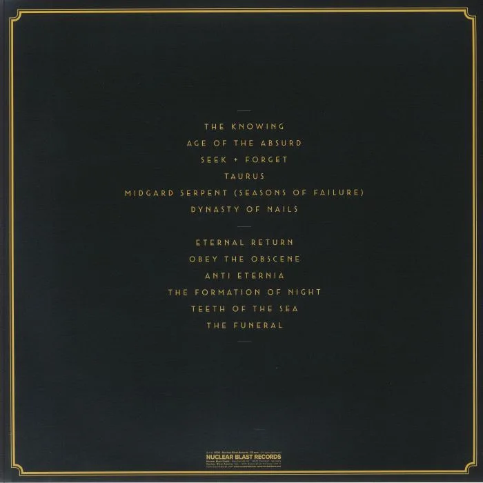 Back cover — MANTAR — The Modern Art Of Setting Ablaze