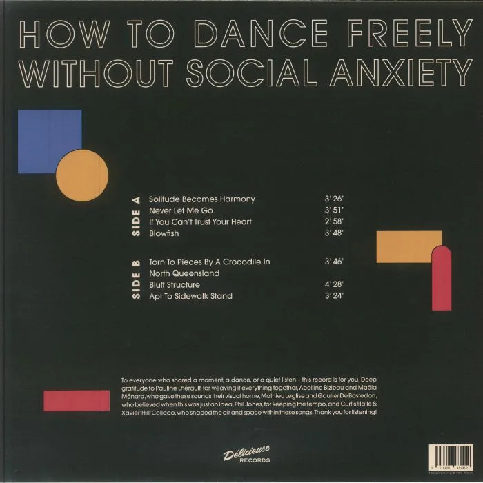 Back cover — Tar BLANCHE — How To Dance Freely Without Social Anxiety