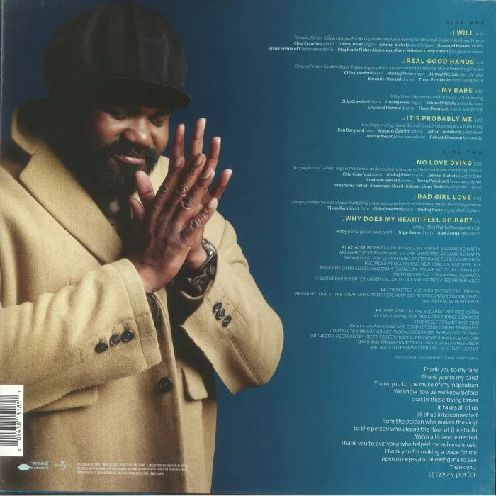 Обратная сторона обложки — Gregory PORTER — Still Rising