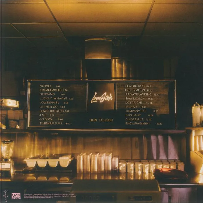 Back cover — Don TOLIVER — Love Sick (Deluxe Edition)