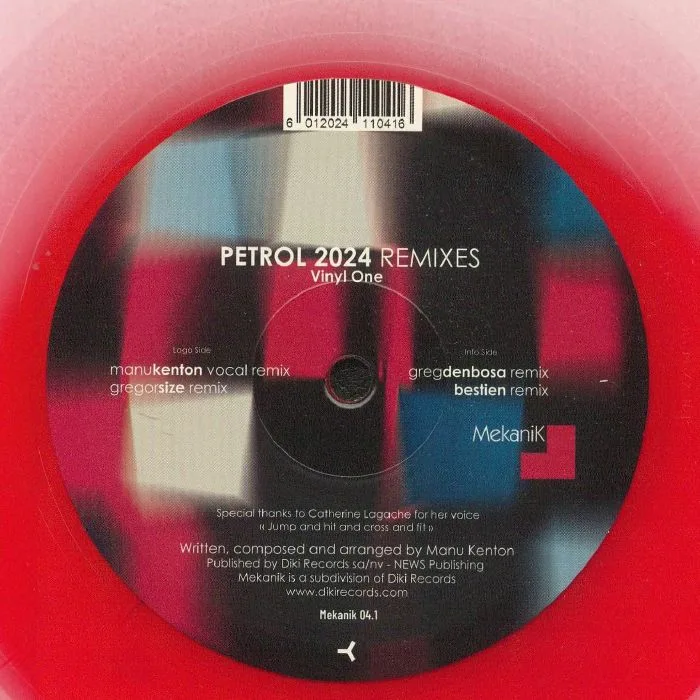 Лицевая сторона обложки — Manu KENTON — Petrol 2024: Part 1 (remixes)
