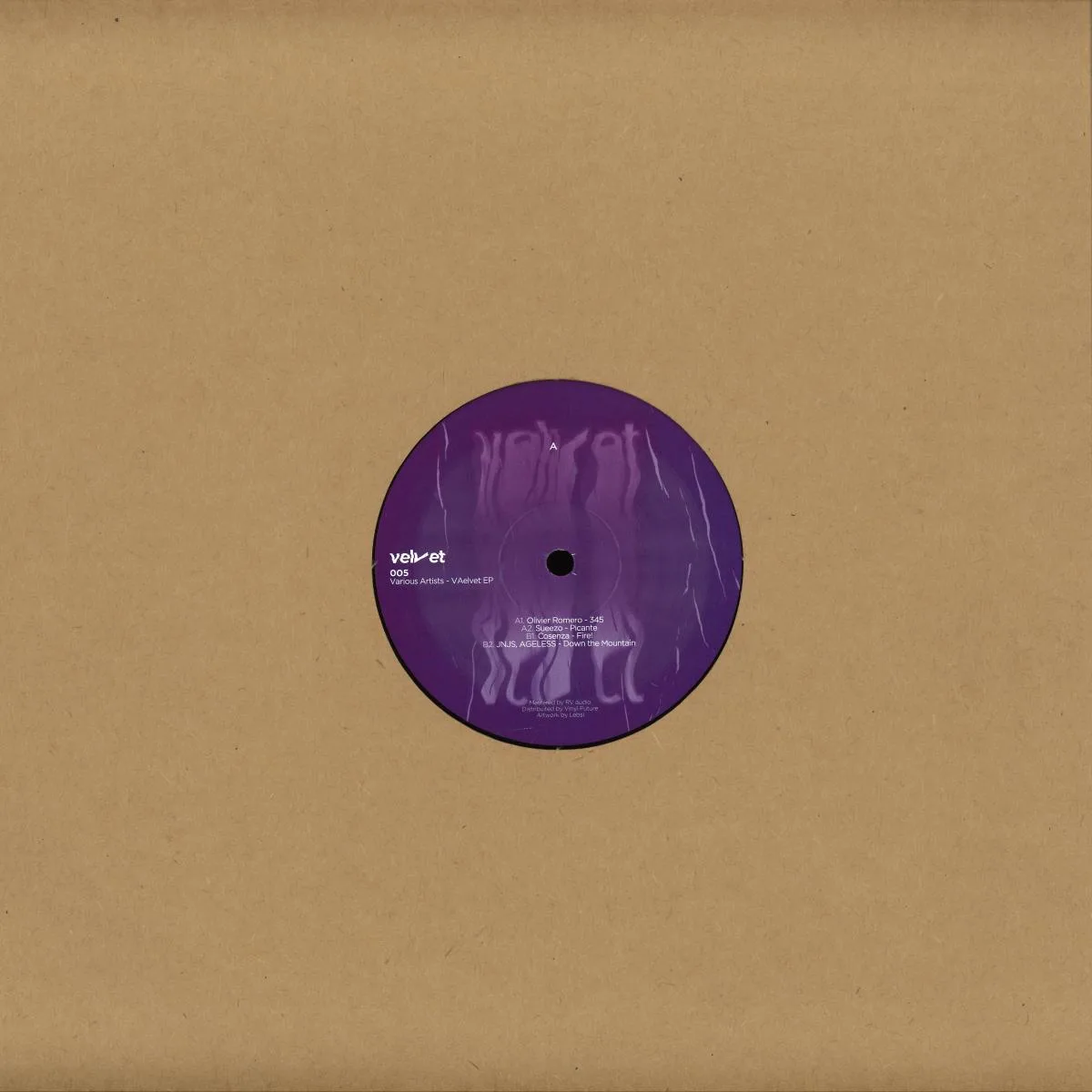Обратная сторона обложки — Various — VAelvet EP