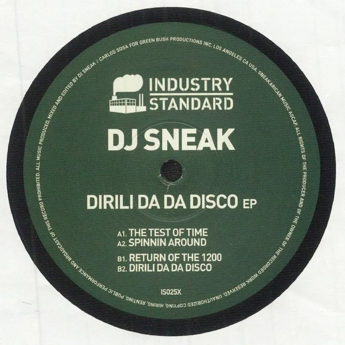 Обратная сторона обложки — DJ SNEAK — Dirili Da Da Disco EP