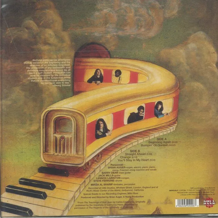 Обратная сторона обложки — BRIAN AUGER'S OBLIVION EXPRESS — Straight Ahead (reissue)
