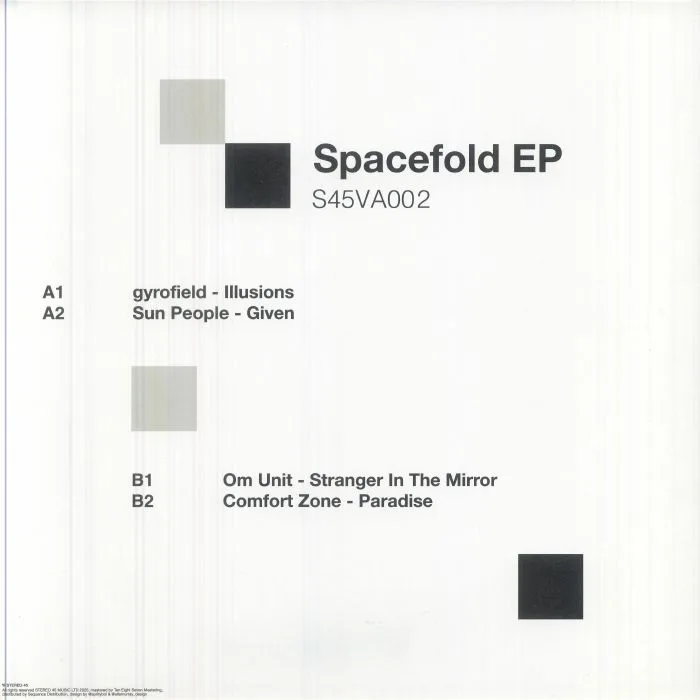 Обратная сторона обложки — GYROFIELD / SUN PEOPLE / OM UNIT / COMFORT ZONE — Spacefold EP