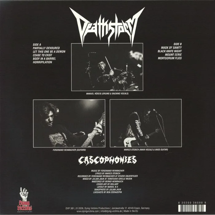 Back cover — DEATHSTORM — Cascophonies