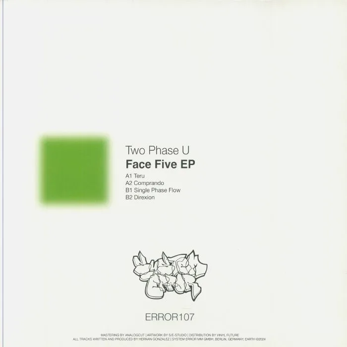 Обратная сторона обложки — TWO PHASE U — Face Five EP