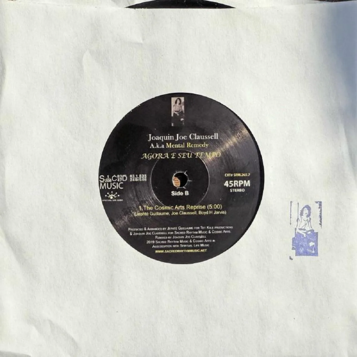Front cover — Joaquin Joe Claussell — Agora E Seu Tempo 7"