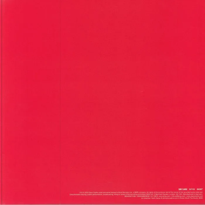 Обратная сторона обложки — Dave CLARKE — Archive One & The Red Series (Deluxe Edition)