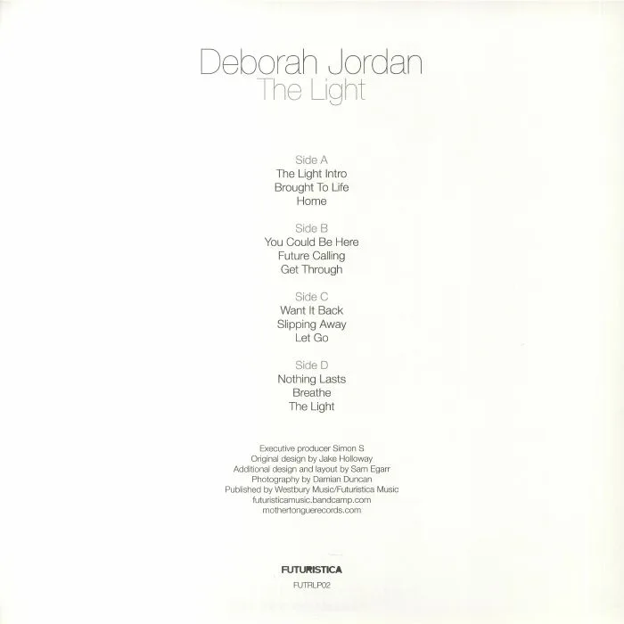 Обратная сторона обложки — Deborah JORDAN — The Light