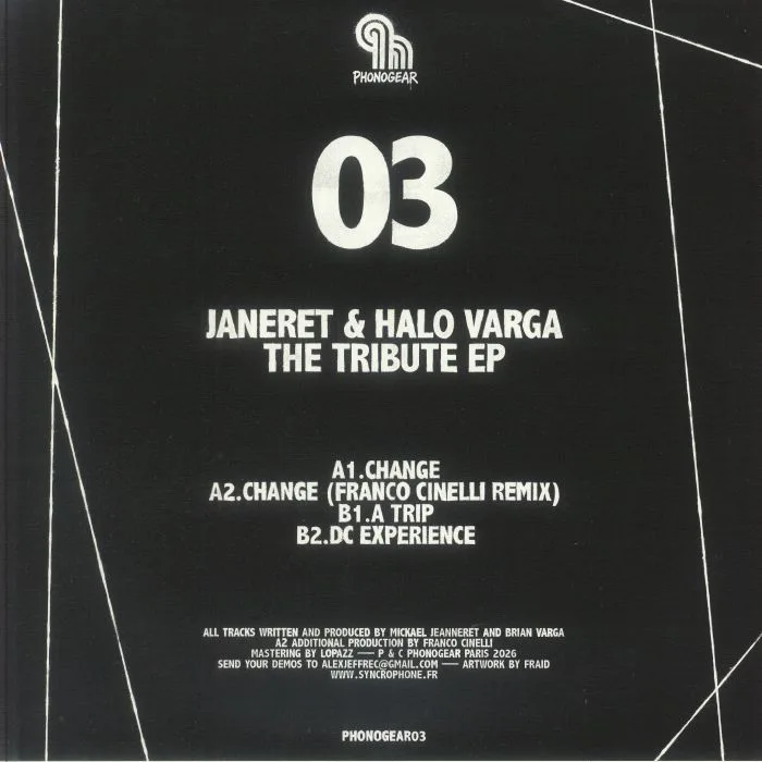 Обратная сторона обложки — JANERET / HALO VARGA — The Tribute EP