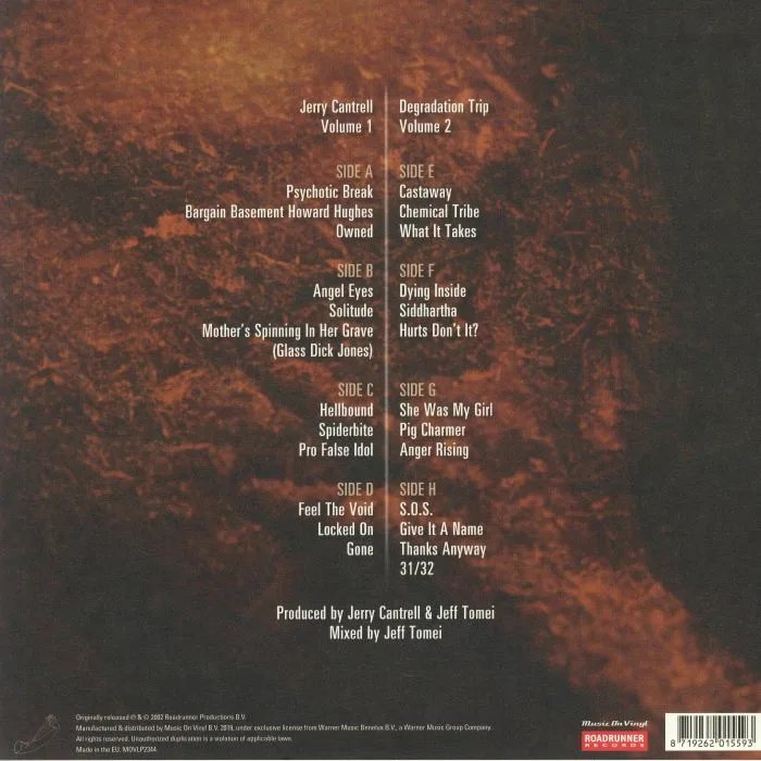 Back cover — Jerry CANTRELL — Degradation Trip Vol 1 & 2