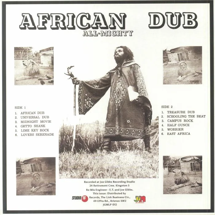 Обратная сторона обложки — Joe GIBBS & THE PROFESSIONALS — African Dub All Mighty