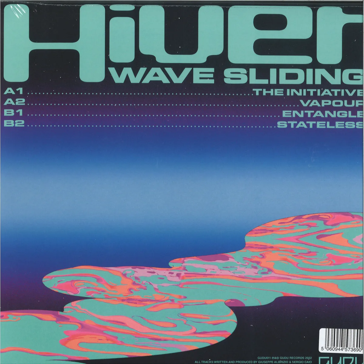 Back cover — Hiver — Wave Sliding EP