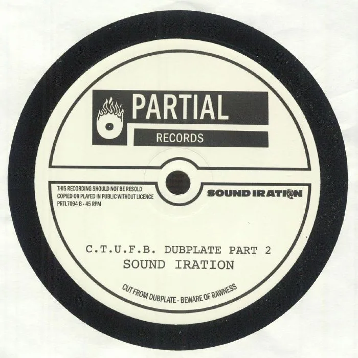 Back cover — SOUND IRATION — CTUFB Dubplate