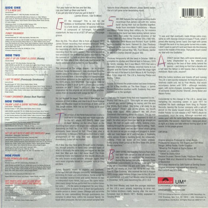Back cover — James BROWN — In The Jungle Groove (reissue)