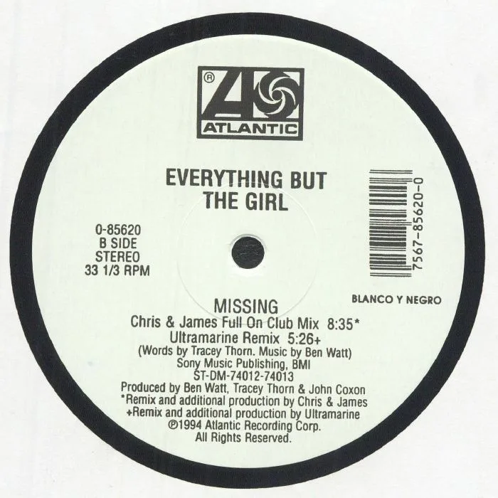 Back cover — EVERYTHING BUT THE GIRL — Missing