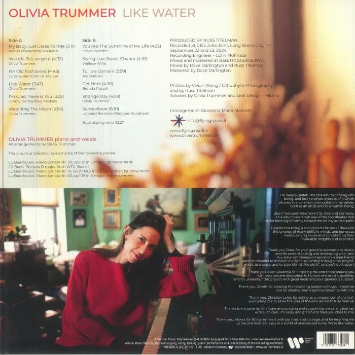 Обратная сторона обложки — Olivia TRUMMER — Like Water