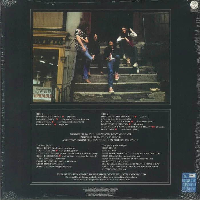 Обратная сторона обложки — THIN LIZZY — Bad Reputation (reissue)