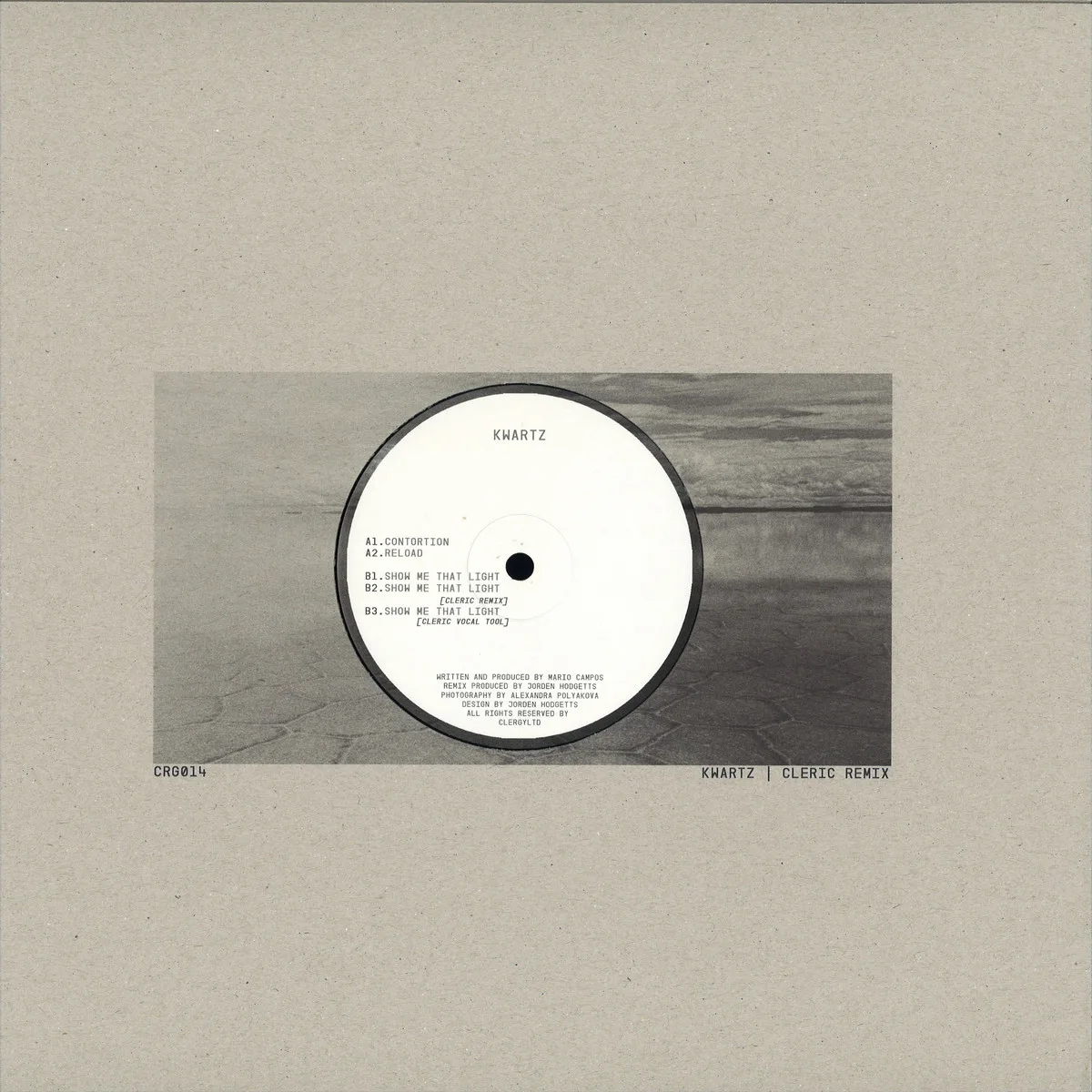 Обратная сторона обложки — Kwartz — Show Me That Light EP