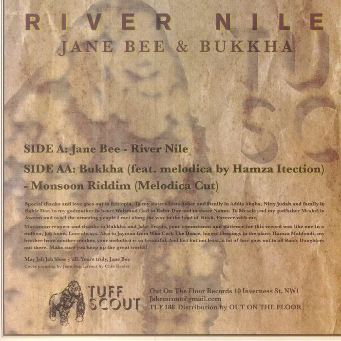 Обратная сторона обложки — JANE BEE / BUKKHA — River Nile