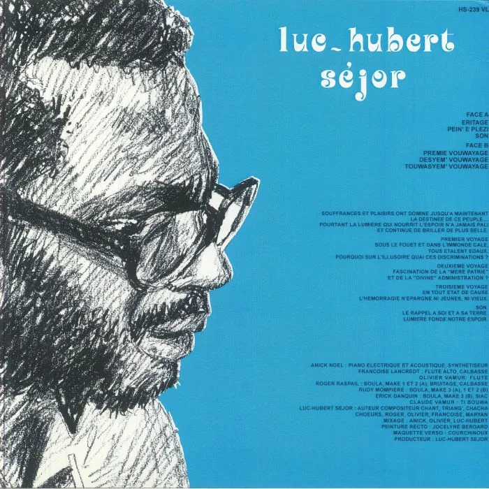 Back cover — Luc Hubert SEJOR — Mizik Filamonik Spiritual Sound (reissue)