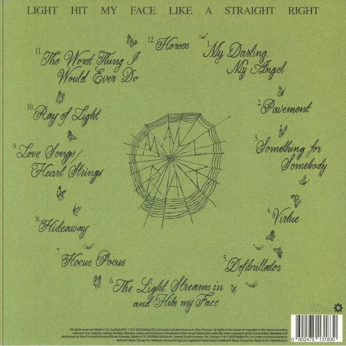 Обратная сторона обложки — MALLRAT — Light Hit My Face Like A Straight Right