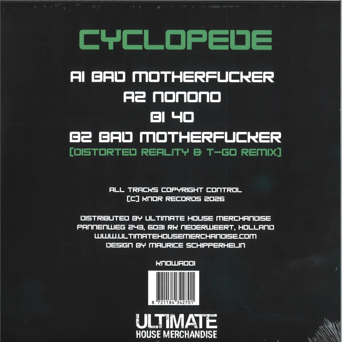 Обратная сторона обложки — Cyclopede — KNOWA001