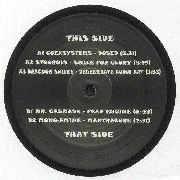 Front cover — COEXSYSTEMS / STOORNIS / BRANDON SPIVEY / MR GASMASK / MONO-AMINE — NARCOSIS 02