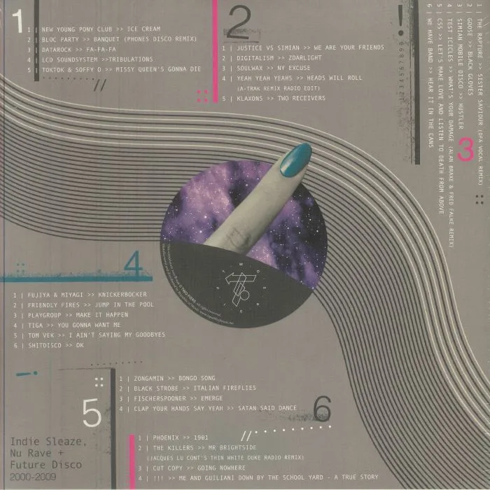 Back cover — VARIOUS — Strobes In Space: Indie Sleaze Nu Rave & Future Disco 2000-2009