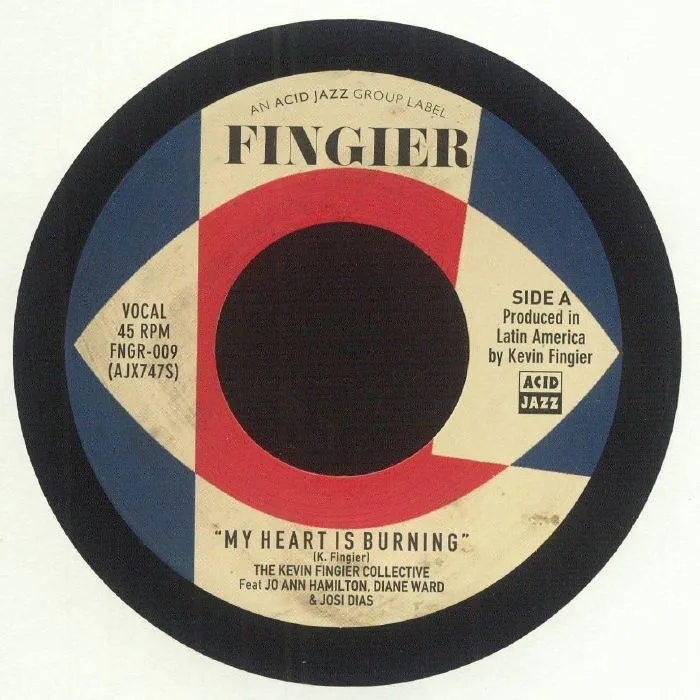 Front cover — The KEVIN FINGIER COLLECTIVE — My Heart Is Burning