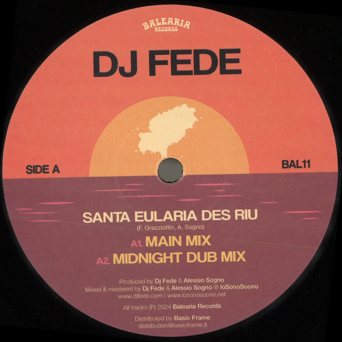 Лицевая сторона обложки — Dj Fede — Santa Eularia Des Riu