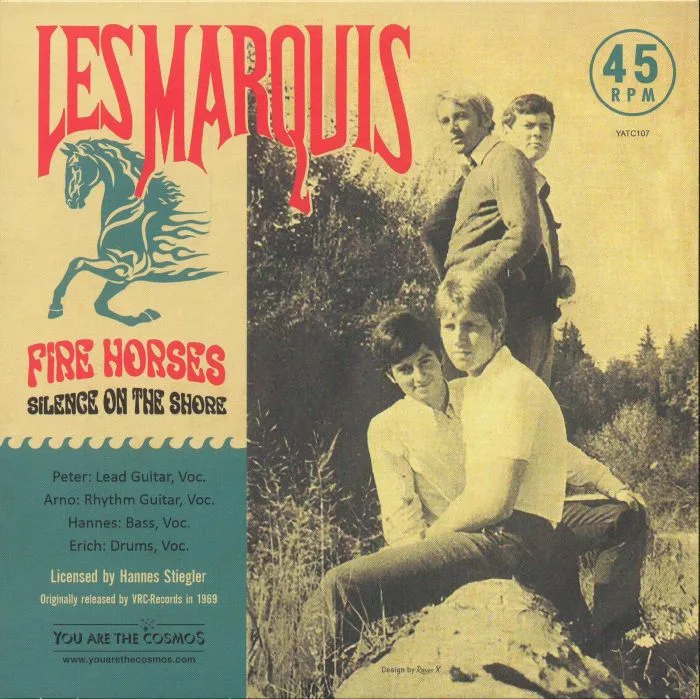 Обратная сторона обложки — LES MARQUIS — Fire Horses (reissue)