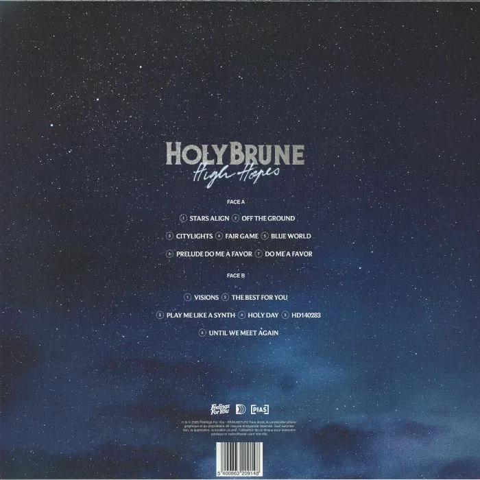 Back cover — HOLYBRUNE — High Hopes