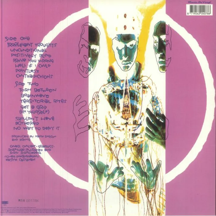 Back cover — PRONG — Prove You Wrong (reissue)