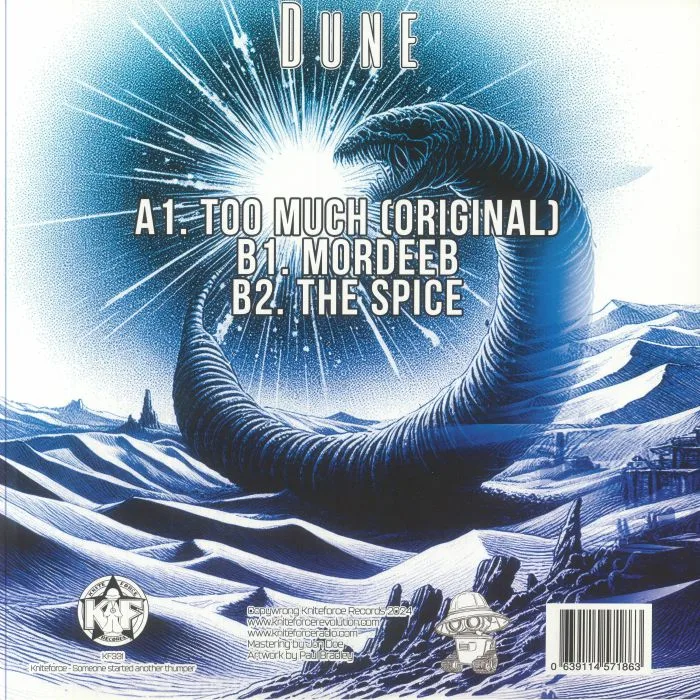 Back cover — DUNE — Too Much