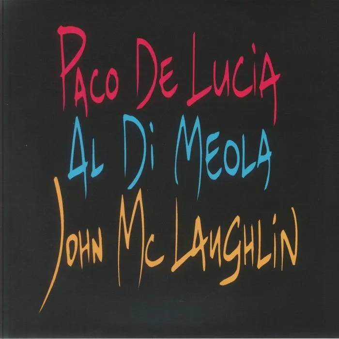 Front cover — Paco DE LUCIA / AL DI MEOLA / JOHN McLAUGHLIN — The Guitar Trio (reissue)